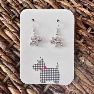 Cute New Scottish Pippin Dog Earrings (1.25" long x 0.5" wide) (Version 2)